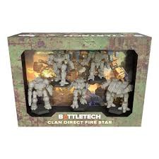 BattleTech: Clan Direct Fire Star Miniatures Pack